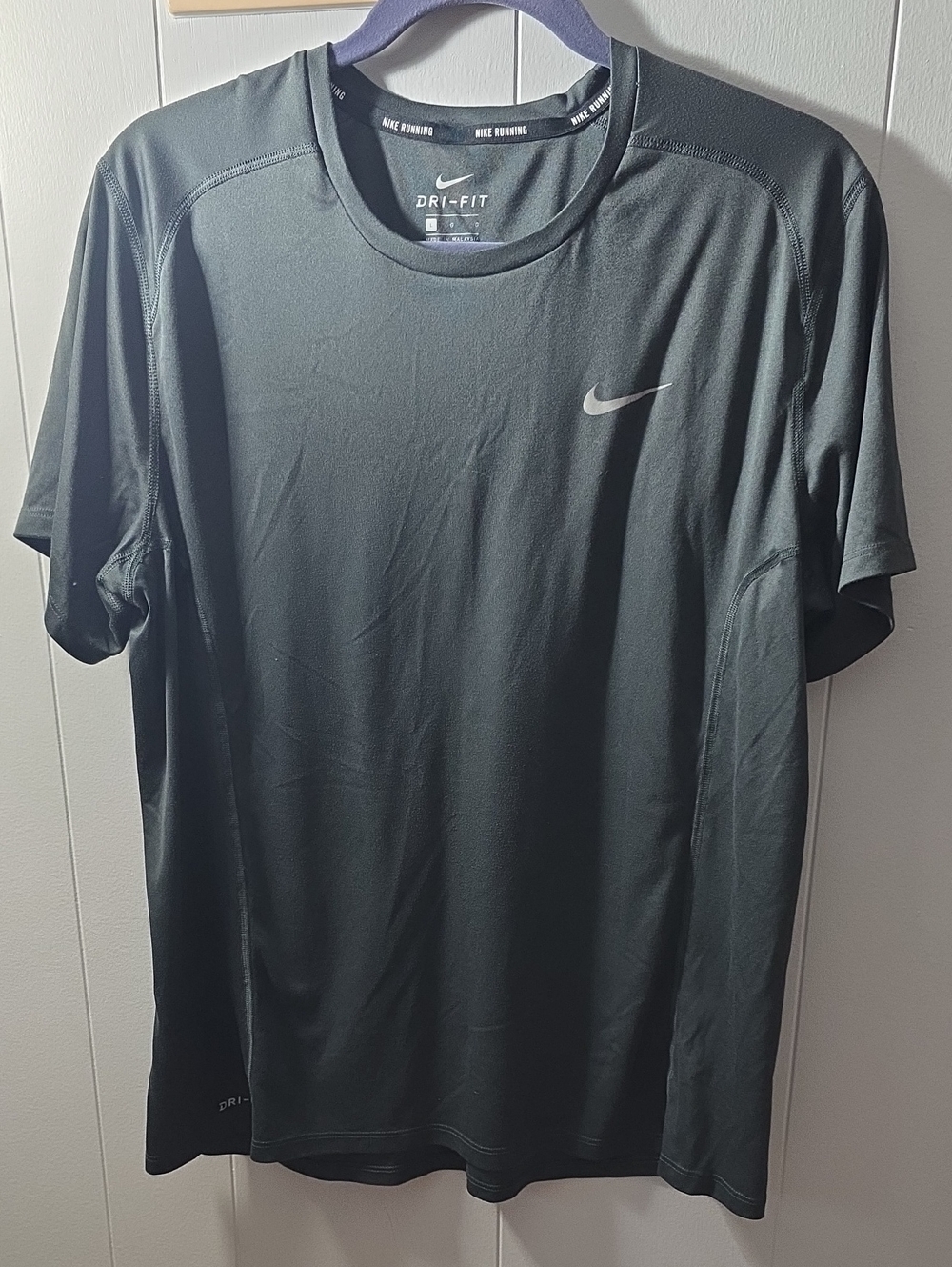 Nike Gray Dri-FIT Short Sleeve Athletic Tee